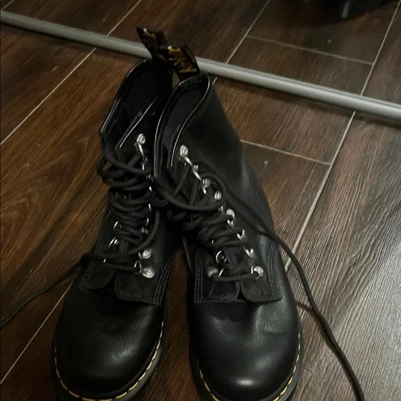 Dr. Martens Black Combat Boots - Picture 1 of 5